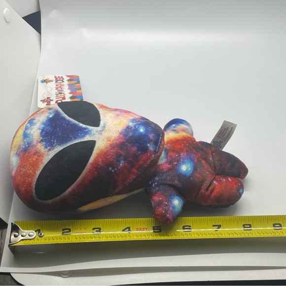 Alien Stuffed Plush Galaxy 8" Toy Factory Big Eyes Head 2018 Plush Paradise NWT - Picture 5 of 5